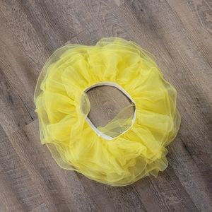 Yellow tulle tutu
